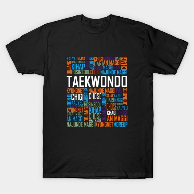 Tae Kwon Do Lovers Design T-Shirt by LetsBeginDesigns